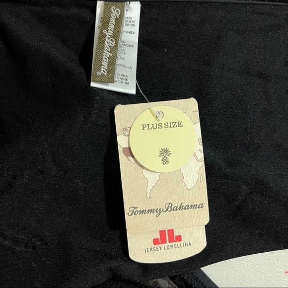 Tommy Bahama Bikini Bottom Hipster Mesh Trim Black Size 2X Plus Size Swimwear - Picture 5 of 8